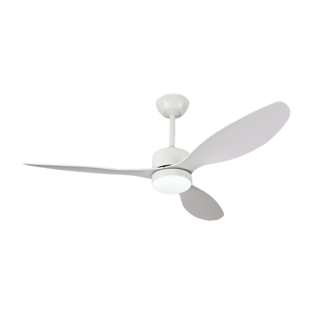 SUNLIGHT ‘AQUA’ CEILING FAN DC MOTOR 3-ABS BLADES 52-INCH WHITE LED 18W 1755LM 3CCT IP65 REM. CONTROL