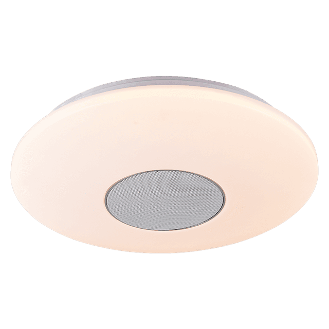 SUNLIGHT ‘RAINBOW’ LED 18W CEILING LIGHT WITH 5W BLUETOOTH SPEAKER 1700LM RGB+CCT Ø400xH75MM REMOTE