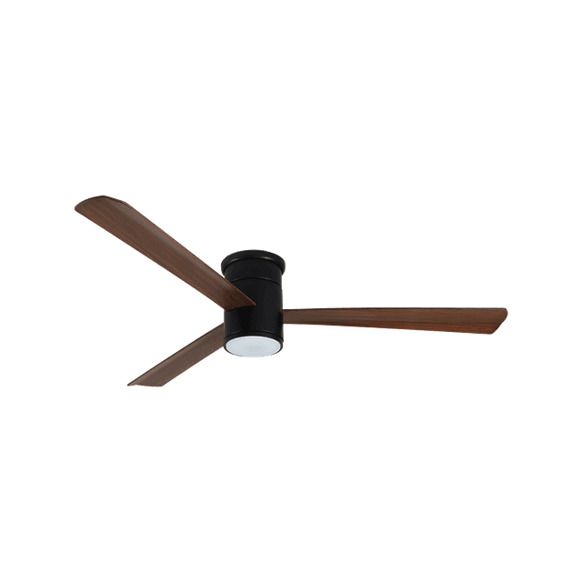 SUNLIGHT ‘ZEN’ CEILING FAN DC MOTOR 3-ABS BLADES 52-INCH DARK BROWN+BLACK LED 18W 1755LM 3CCT REM. CONTROL