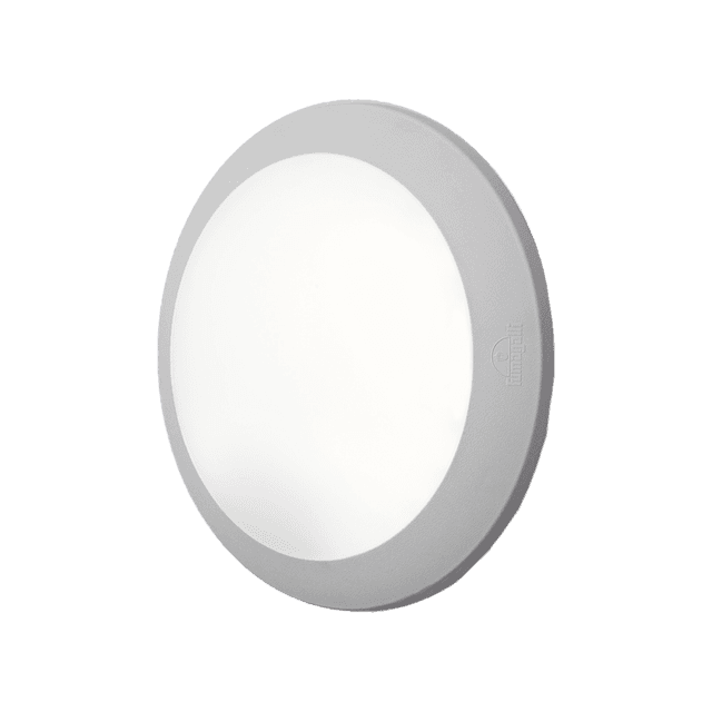 FUMAGALLI ‘UMBERTA’ 2xE27 (MAX.2x12W) CEILING OR WALL LIGHT GREY+OPAL DIFFUSER IP66 Ø350xH94MM